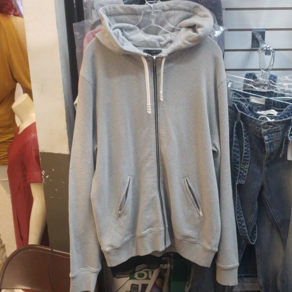 Men's zipper hoodie with zipper pockets